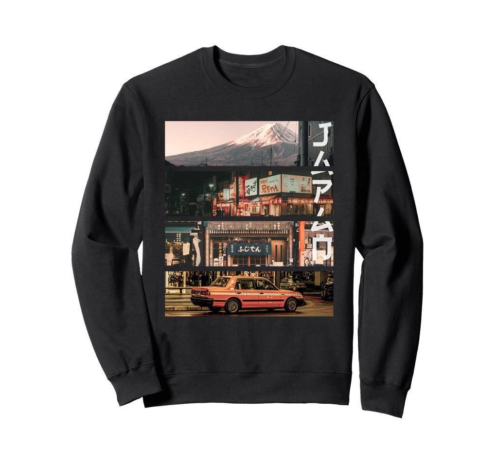 Aesthetic Vaporwave Japan 80S 90S Sweatshirt - Streetwear Style Men Women - T-Shirt, Sweatshirt, Hoodie