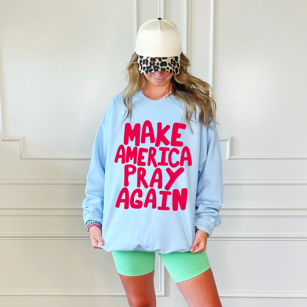 Make America Pray Puff - Adult & Kids T-Shirts, Sweatshirts & Hoodies apparel design preview 1