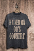 Raised On 90s Country Graphic Top - Adult & Kids T-Shirts, Sweatshirts & Hoodies apparel design preview 1