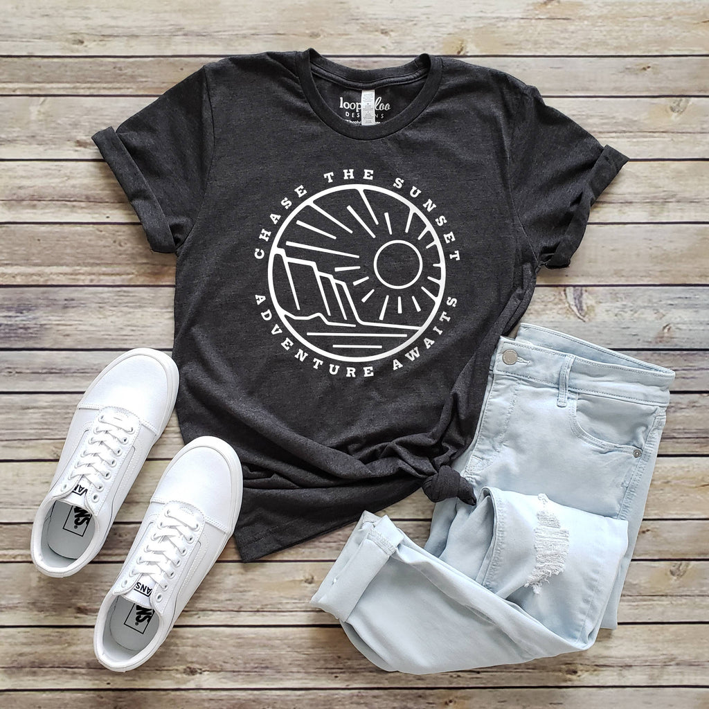 Chase the Sunset Outdoor Sizes XS-2XL - Adult & Kids T-Shirts, Sweatshirts & Hoodies apparel design preview 1