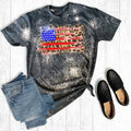 Distressed American Leopard Flag - Adult & Kids T-Shirts, Sweatshirts & Hoodies apparel design preview 1