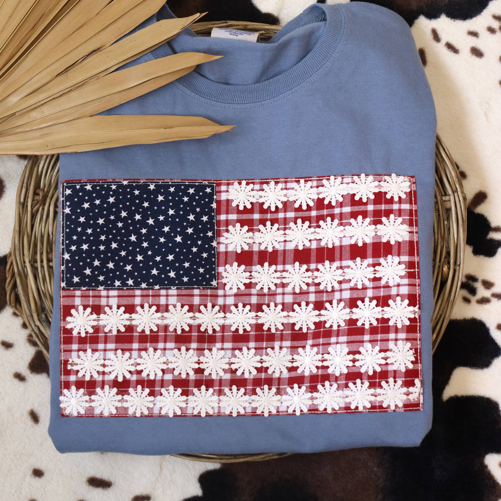 Flag America USA Patriotic 4th of July Short Sleeve - Adult & Kids T-Shirts, Sweatshirts & Hoodies apparel design preview 1