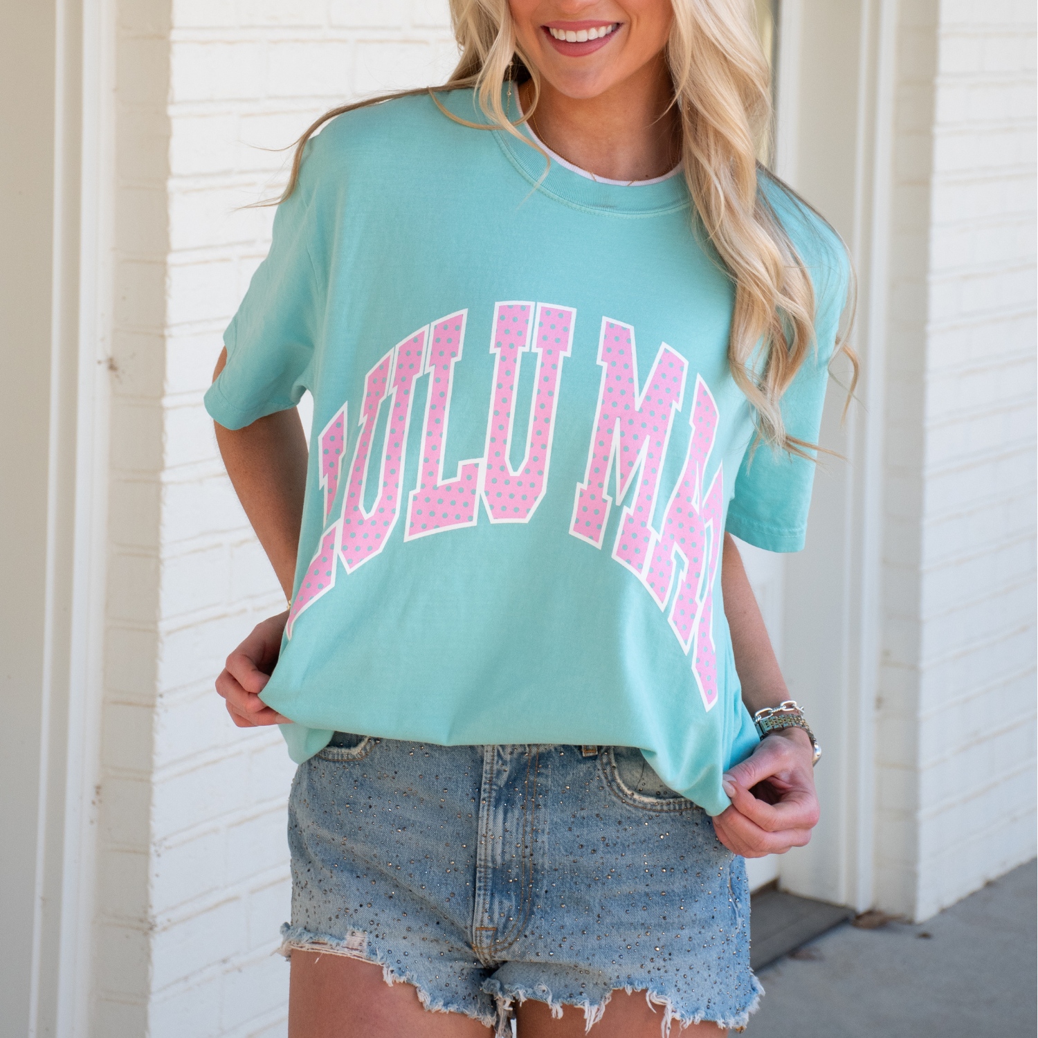 LM-PD-1001 Polka Dot Adult Chalky Mint Comfort Colors - Adult & Kids T-Shirts, Sweatshirts & Hoodies apparel design preview 1