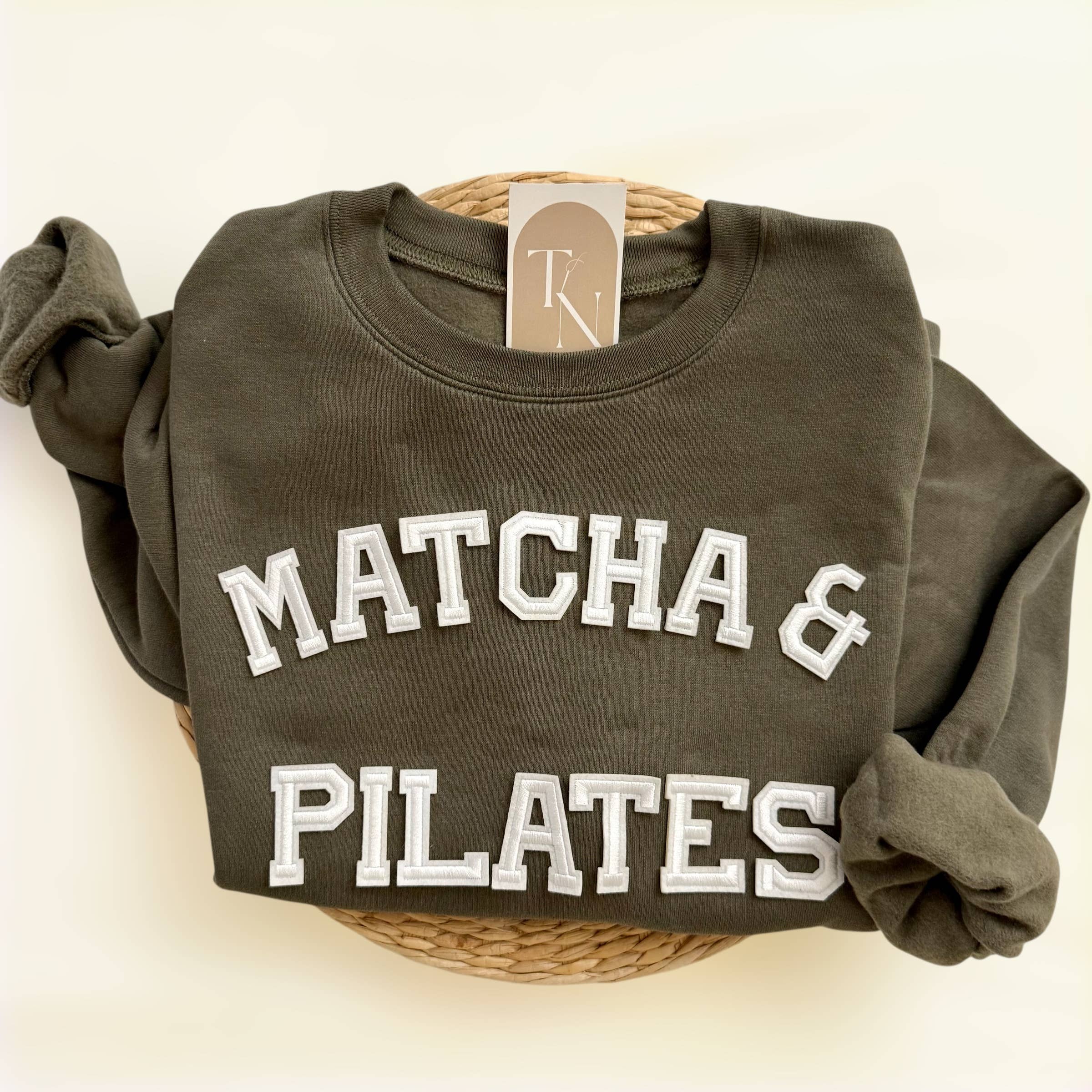 Matcha and Pilates Studio Merch - Adult & Kids T-Shirts, Sweatshirts & Hoodies apparel design preview 1