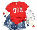 Stars Stripes USA Red Bella 4th of July Graphic - Adult & Kids T-Shirts, Sweatshirts & Hoodies apparel design preview 1