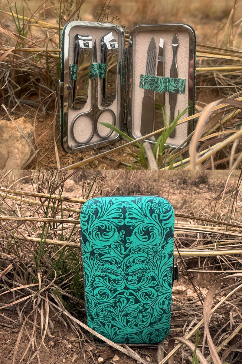 Tooled in Turquoise Manicure Set - Adult & Kids T-Shirts, Sweatshirts & Hoodies apparel design preview 1