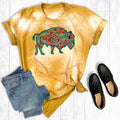 Distressed Floral Buffalo - Adult & Kids T-Shirts, Sweatshirts & Hoodies apparel design preview 1