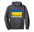 Ukrainian Flag Made Ukraine Gift Hoodie - Minimalist Print Men Women - T-Shirt, Sweatshirt, Hoodie