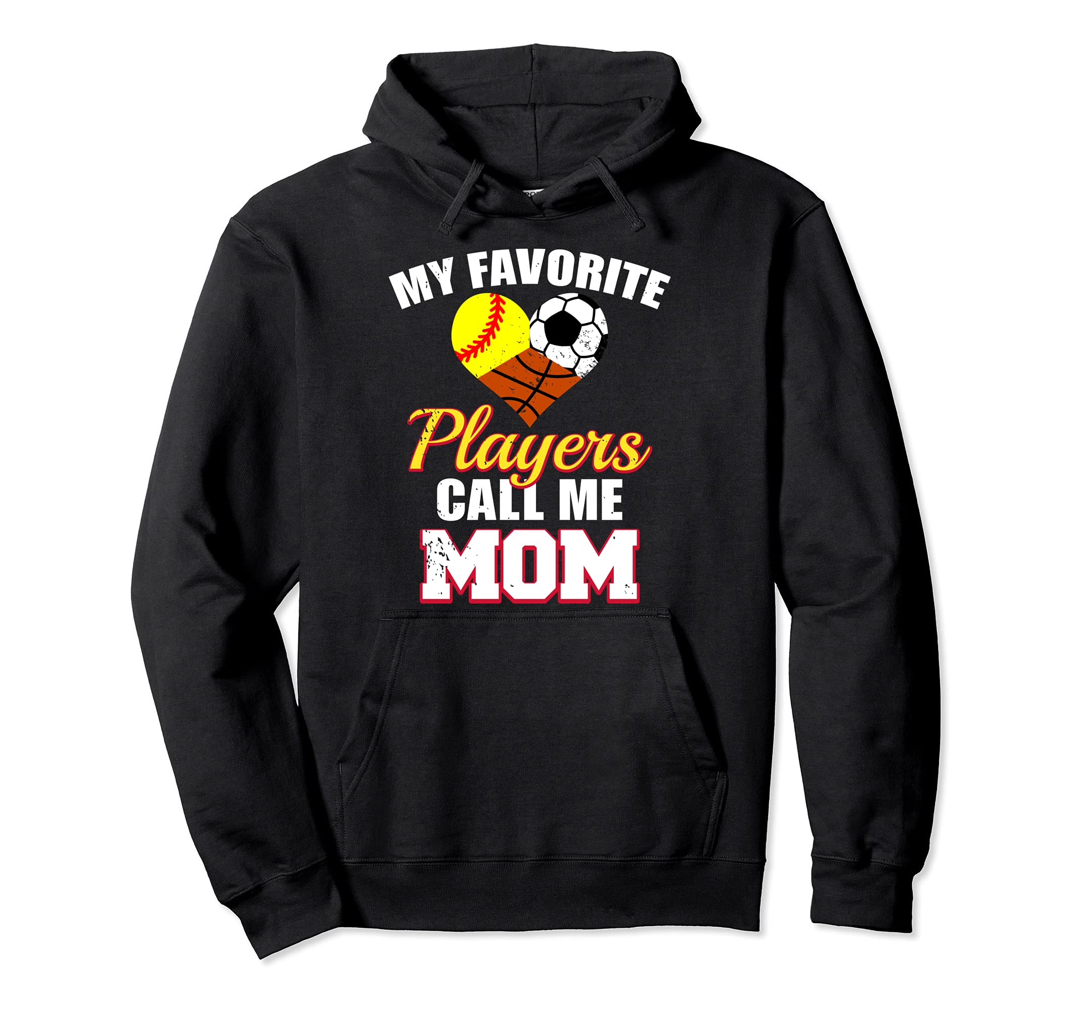 My Favorite Players Call Me Mom Softball Hoodie - Trendy Graphic Men Women - T-Shirt, Sweatshirt, Hoodie