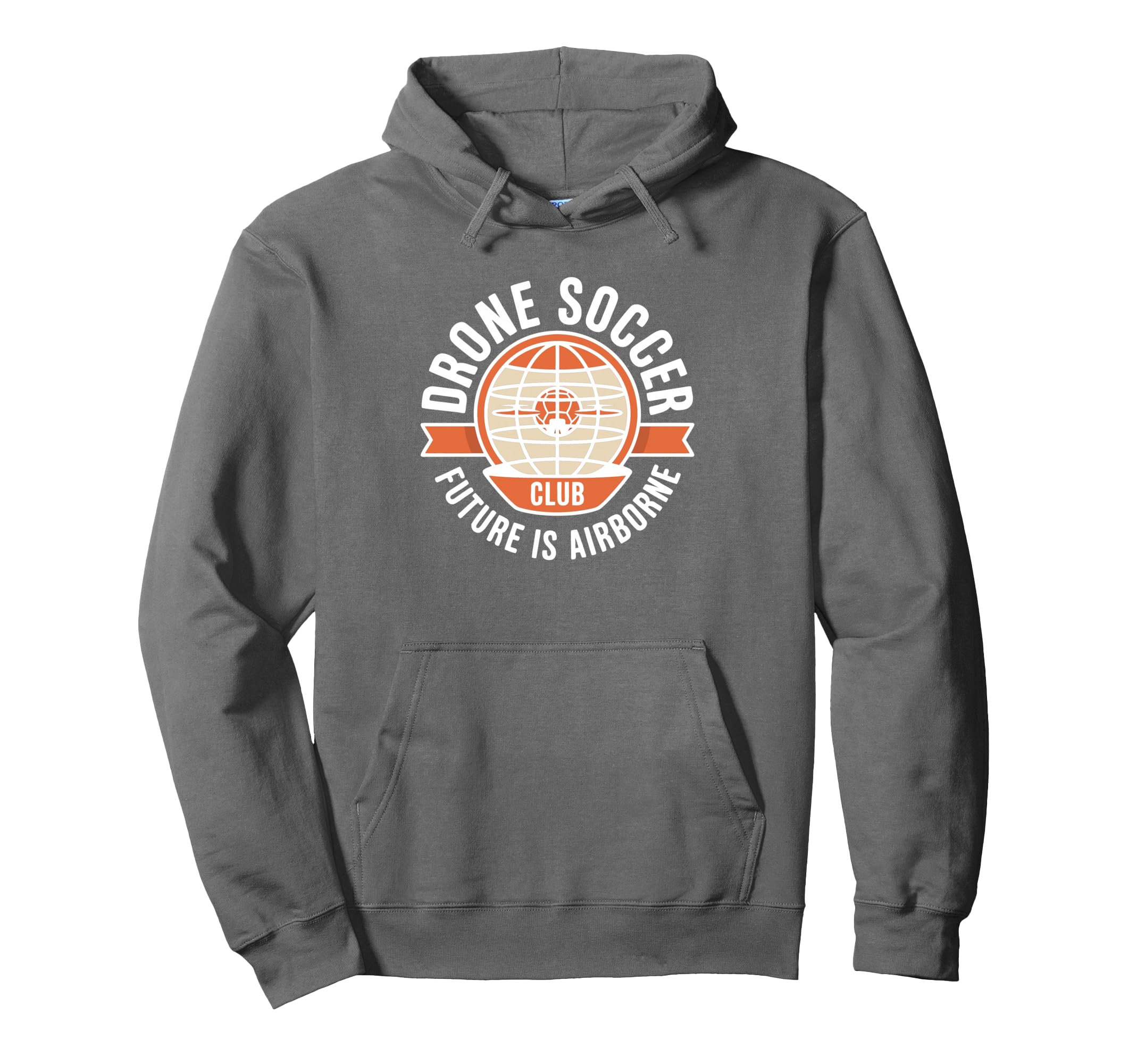 Drone Soccer Club Team Emblem Hoodie - Minimalist Print Men Women - T-Shirt, Sweatshirt, Hoodie