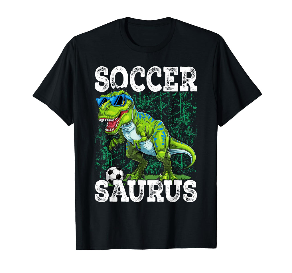 Soccer Saurus Dinosaur Goalkeeper T-Shirt - Unique Graphic for Adults - T-Shirt, Sweatshirt, Hoodie
