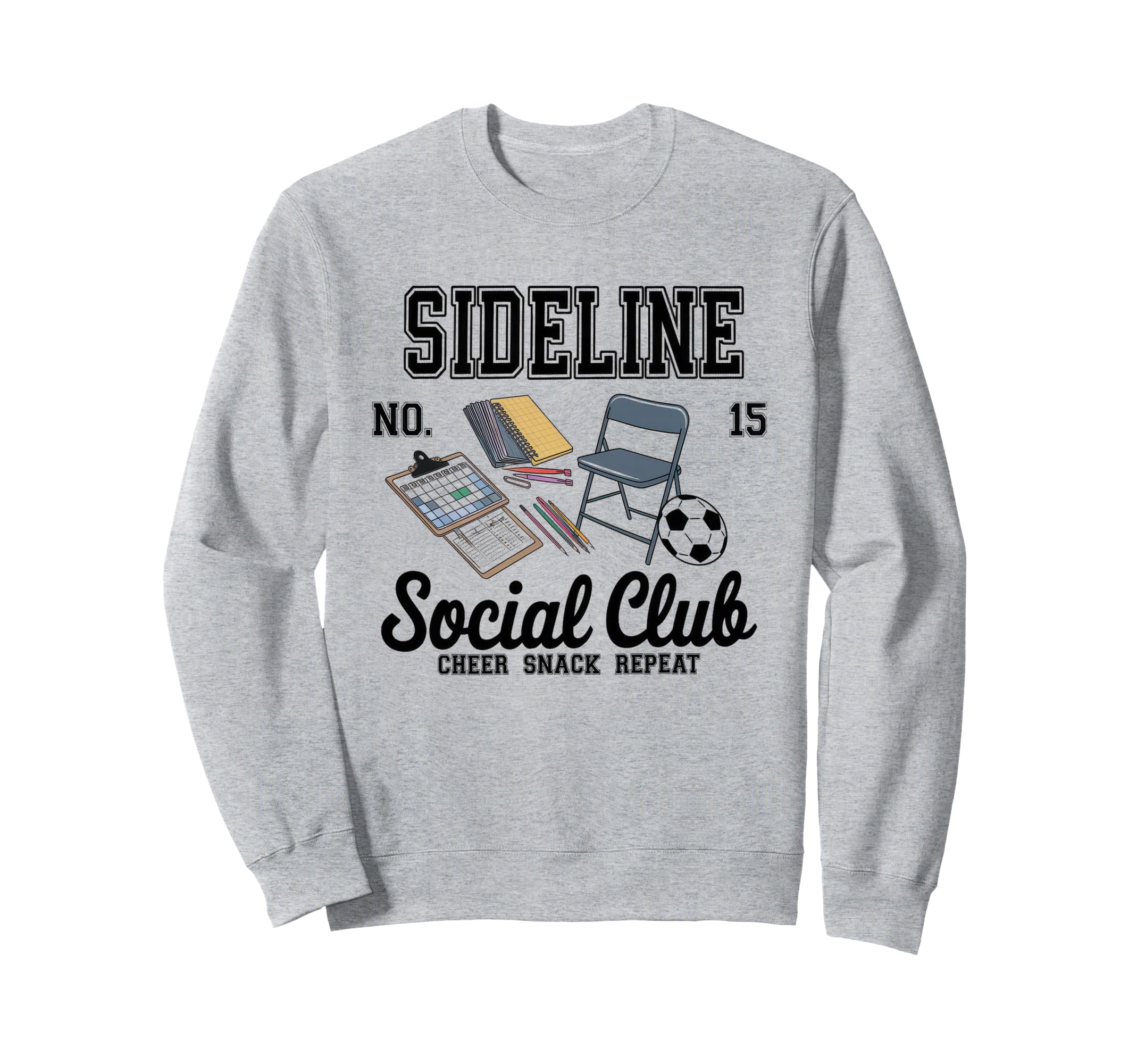 Sideline Social Club Soccer Mom Game Day Sweatshirt - Graphic Print Unisex - T-Shirt, Sweatshirt, Hoodie