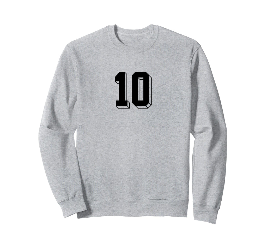 Number 10 80S 90S Soccer Team Jersey Sweatshirt - Trendy Graphic Unisex - T-Shirt, Sweatshirt, Hoodie