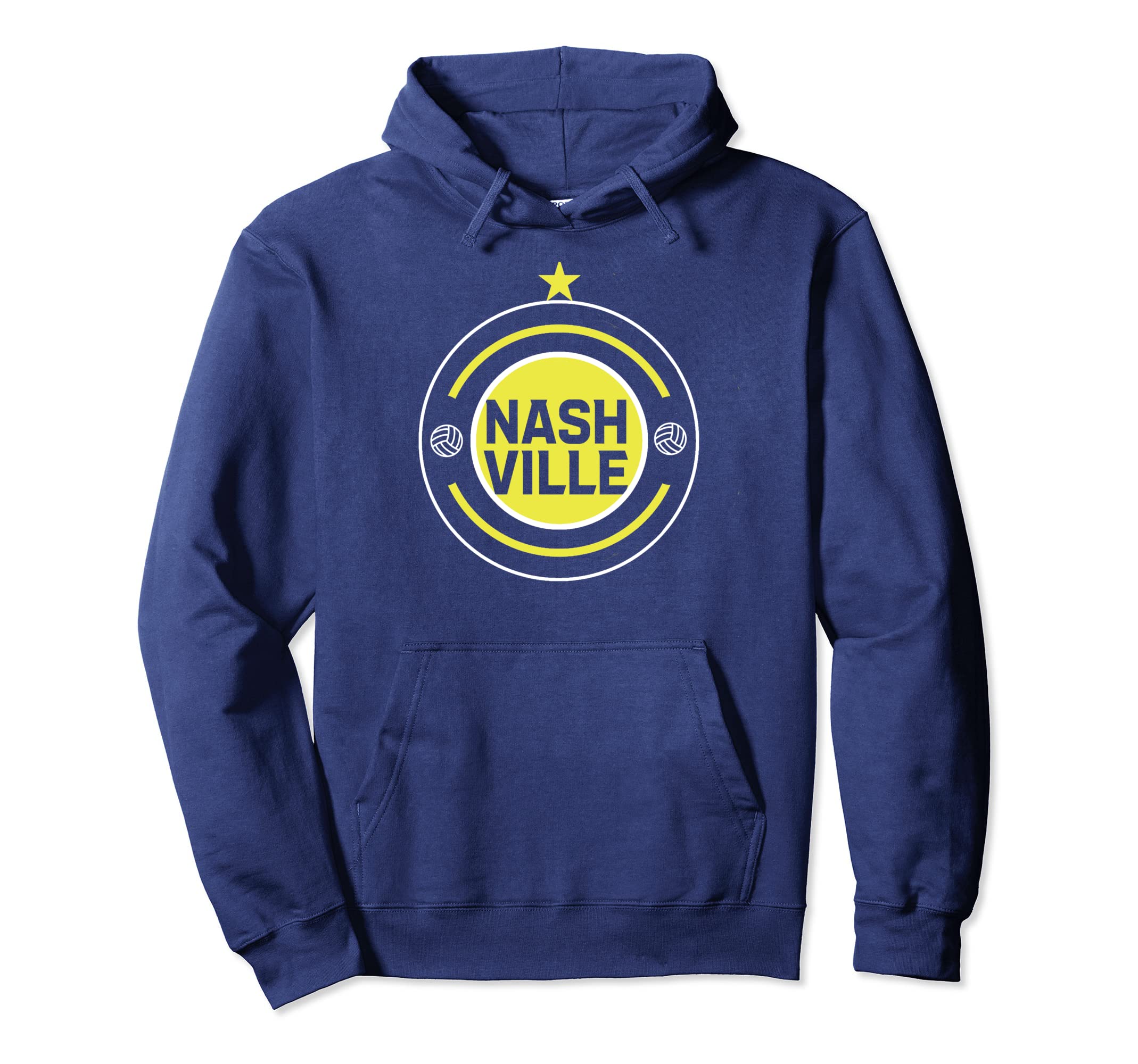 Nashville Soccer Jersey Crest Hoodie - Fun Novelty Design Unisex - T-Shirt, Sweatshirt, Hoodie