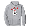 Soccer Balls Snowman Winter Hoodie - Casual Everyday Wear for Adults - T-Shirt, Sweatshirt, Hoodie