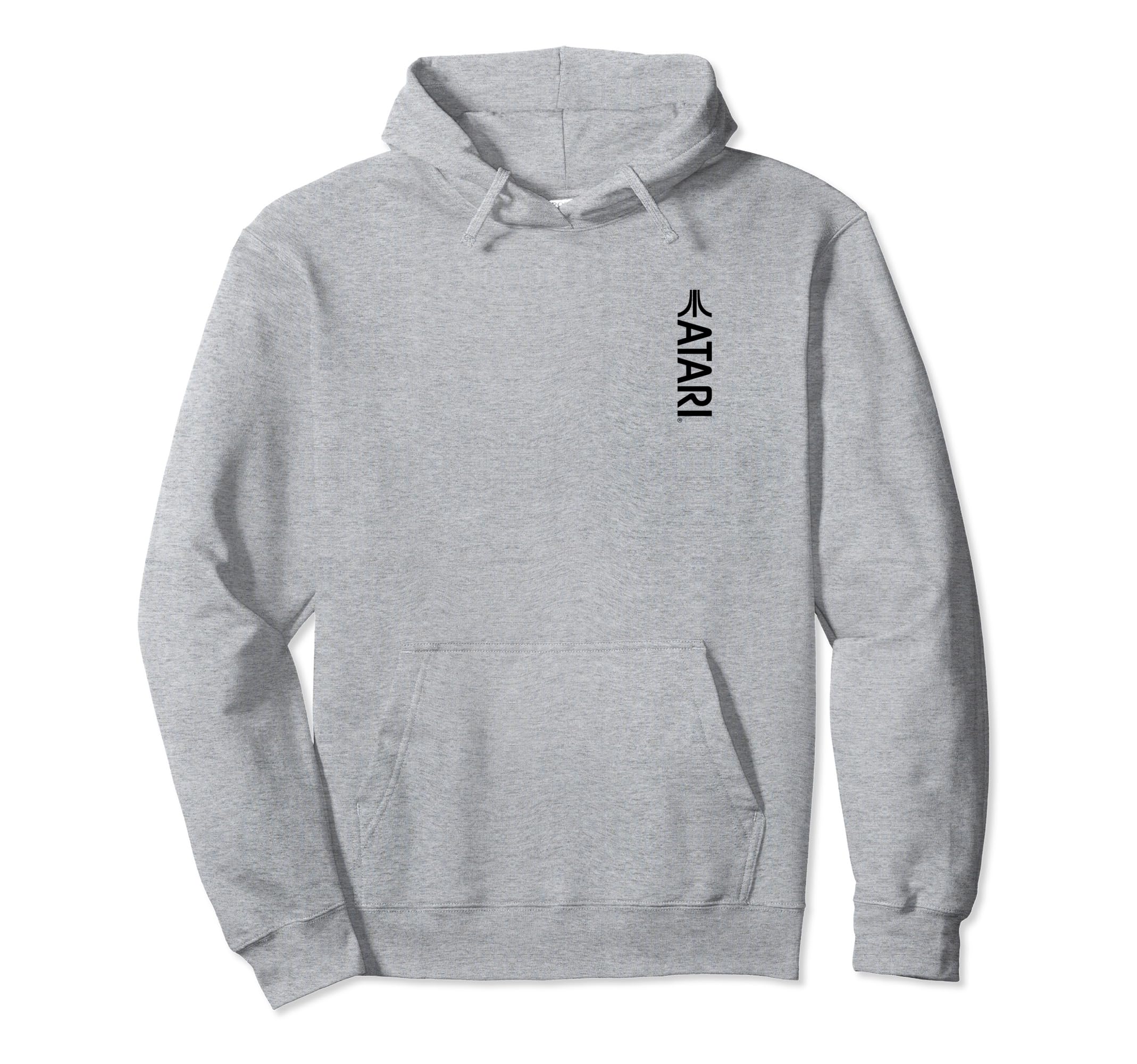 Atari Gaming Logo Black Arcade Fun Hoodie - Custom Art Print Men Women - T-Shirt, Sweatshirt, Hoodie