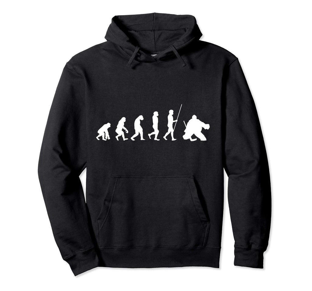 Ice Hockey Goalie Goal Keeper Hoodie - Minimalist Print for Adults - T-Shirt, Sweatshirt, Hoodie