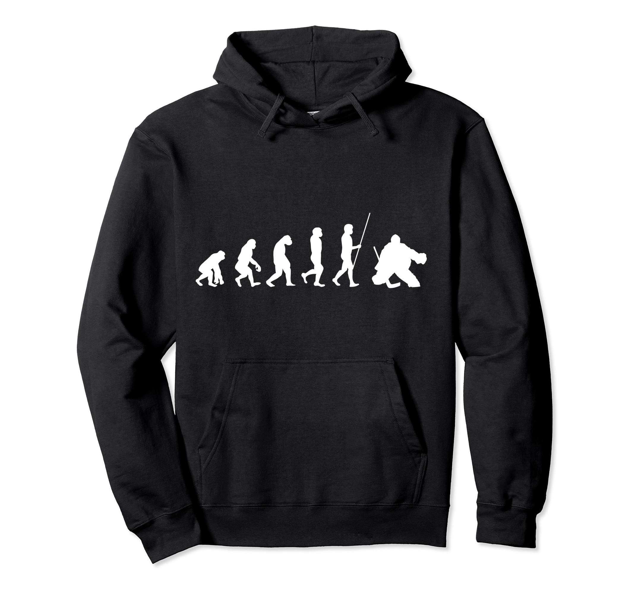 Ice Hockey Goalie Goal Keeper Hoodie - Minimalist Print for Adults - T-Shirt, Sweatshirt, Hoodie