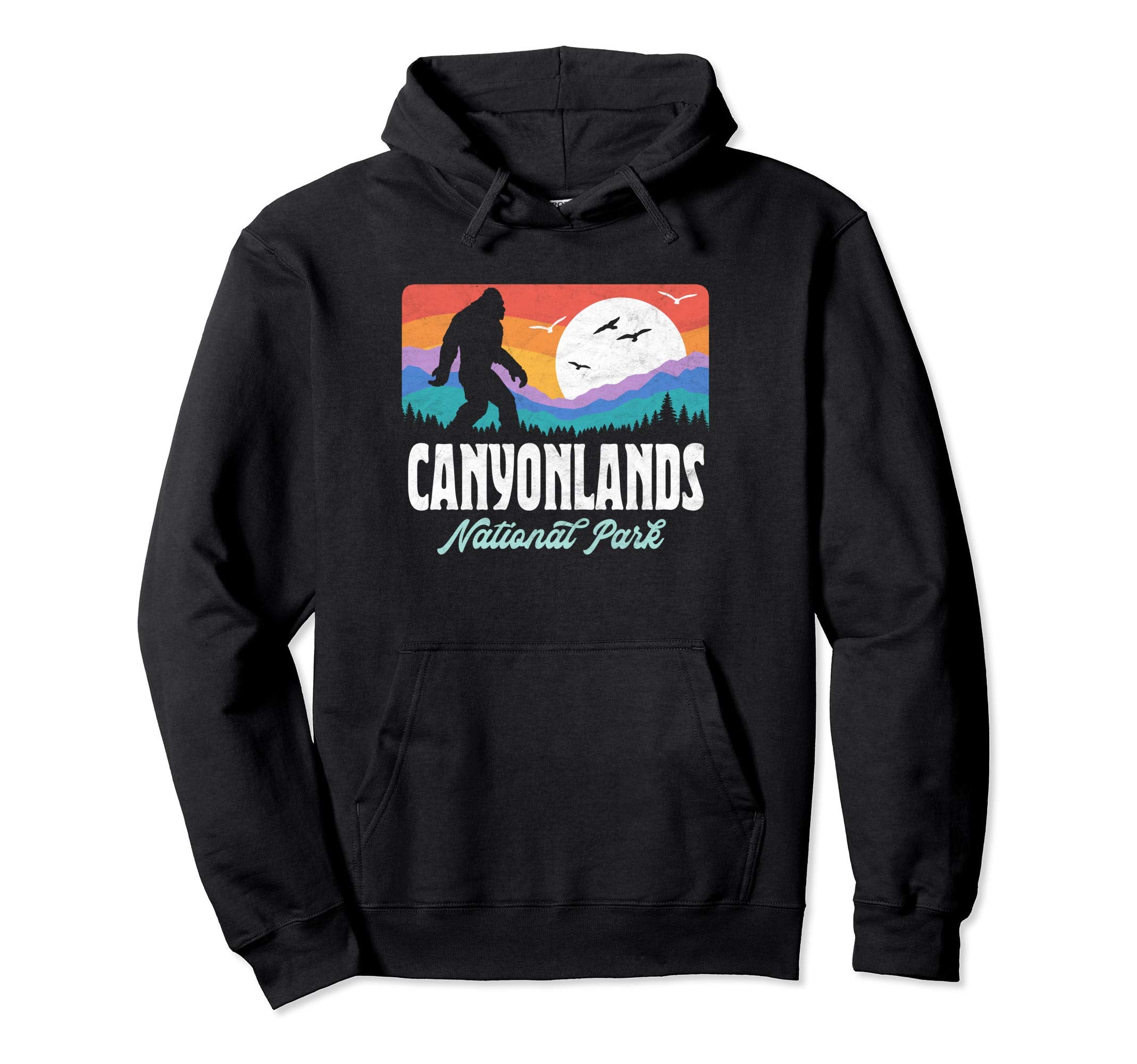 Canyonlands National Park Bigfoot Hoodie - Fun Novelty Design for Adults - T-Shirt, Sweatshirt, Hoodie