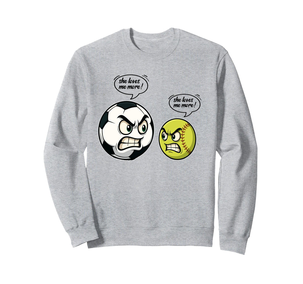 Funny Softball Soccer Daughter She Sweatshirt - Custom Art Print Men Women - T-Shirt, Sweatshirt, Hoodie