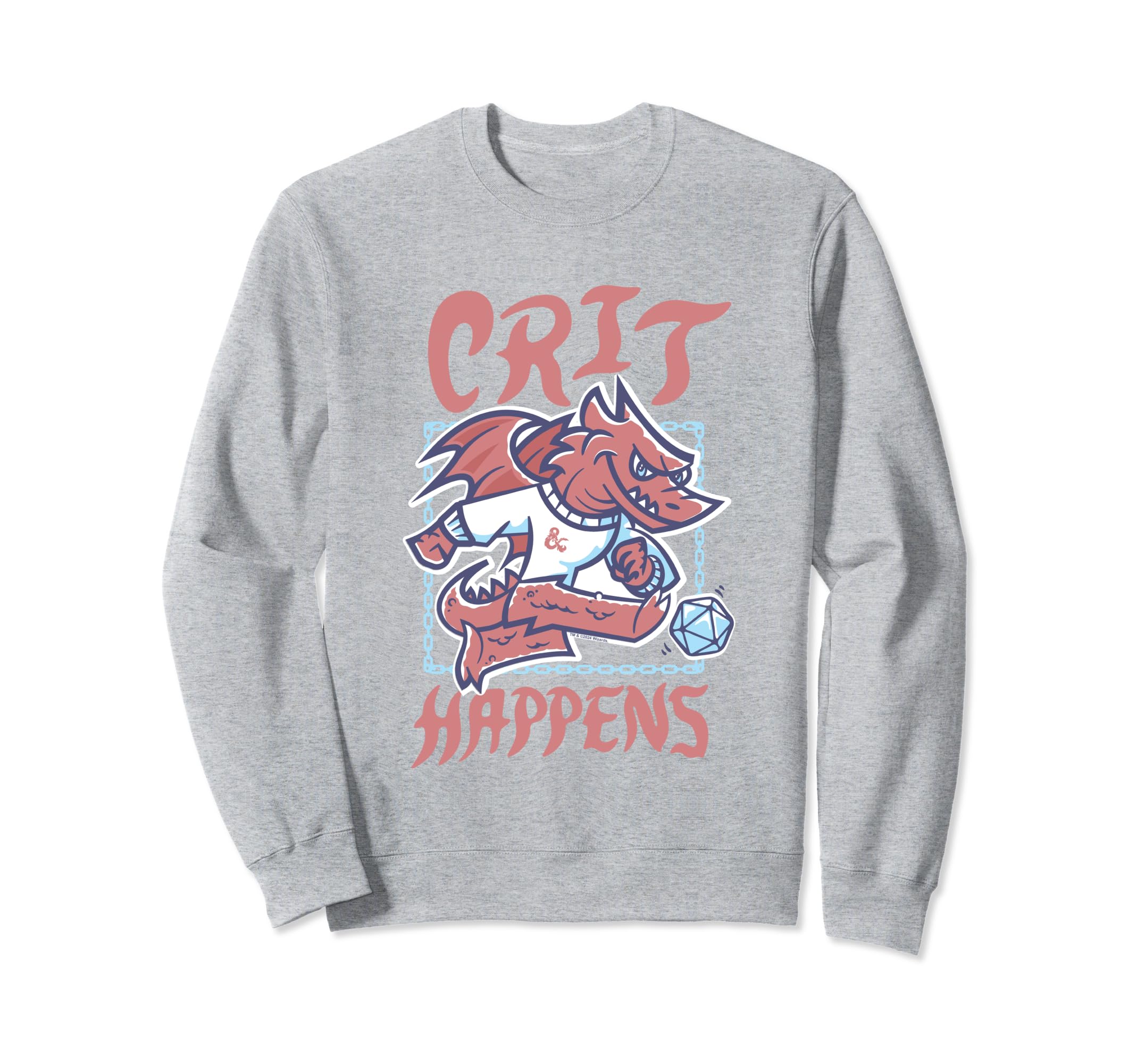 Dungeons Dragons Crit Happens Sweatshirt - Casual Everyday Wear Men Women - T-Shirt, Sweatshirt, Hoodie