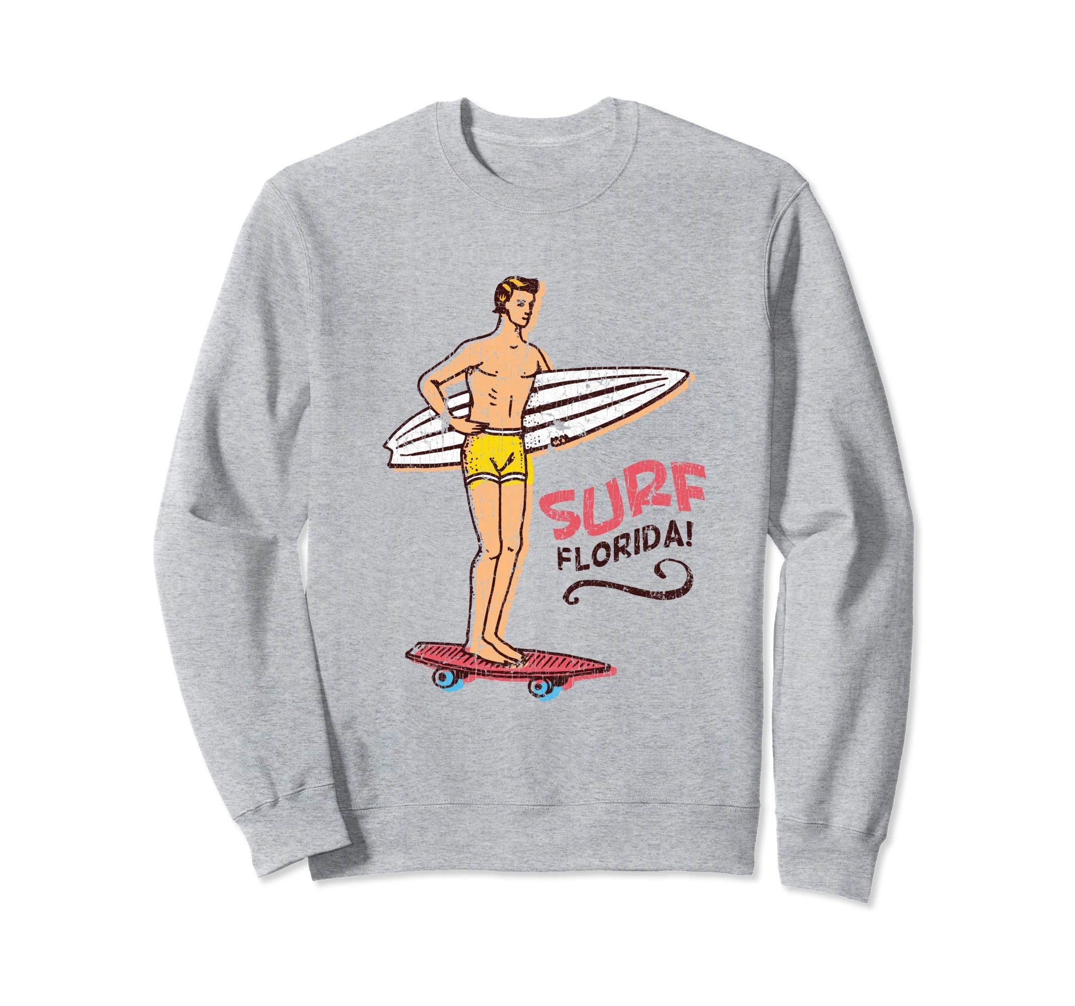 Surf Florida Surfboard 60S 70S 80S Sweatshirt - Unique Graphic Men Women - T-Shirt, Sweatshirt, Hoodie