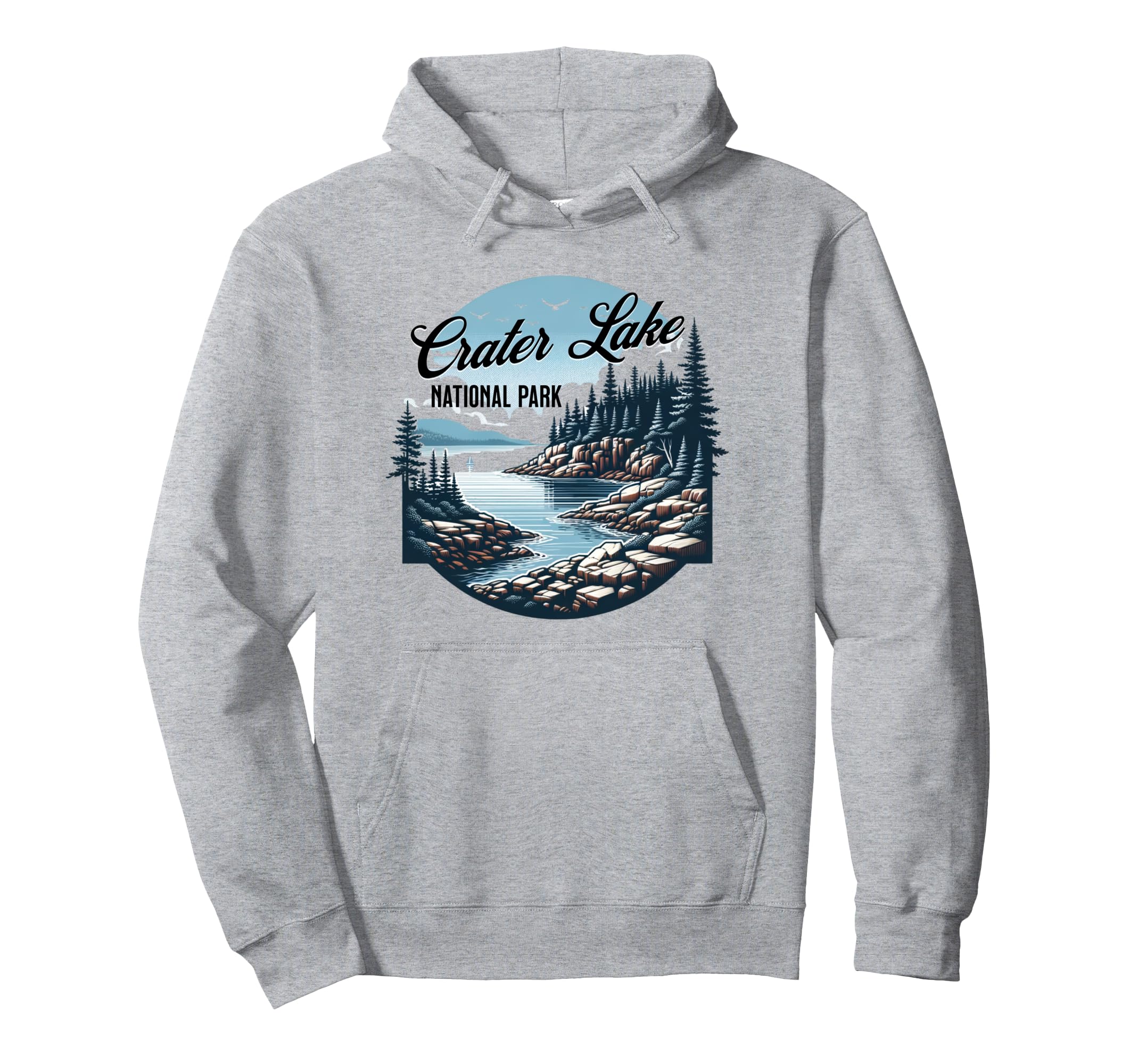 Crater Lake National Park Oregon Usa Hoodie - Graphic Print Men Women - T-Shirt, Sweatshirt, Hoodie