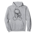 Hip Hop Over Ear Headphones Old Hoodie - Casual Everyday Wear for Adults - T-Shirt, Sweatshirt, Hoodie