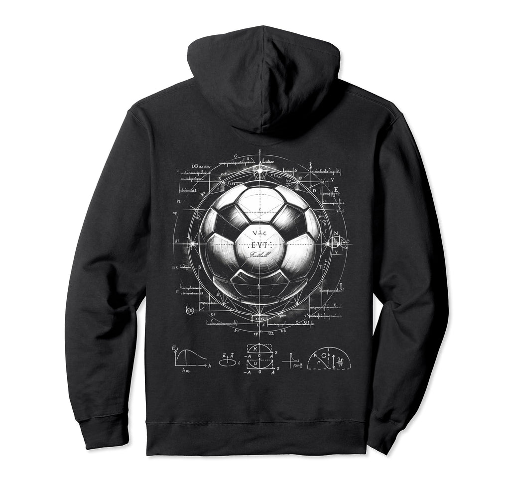 Soccer Patent Drawing Coach Football Hoodie - Novelty Apparel Men Women - T-Shirt, Sweatshirt, Hoodie