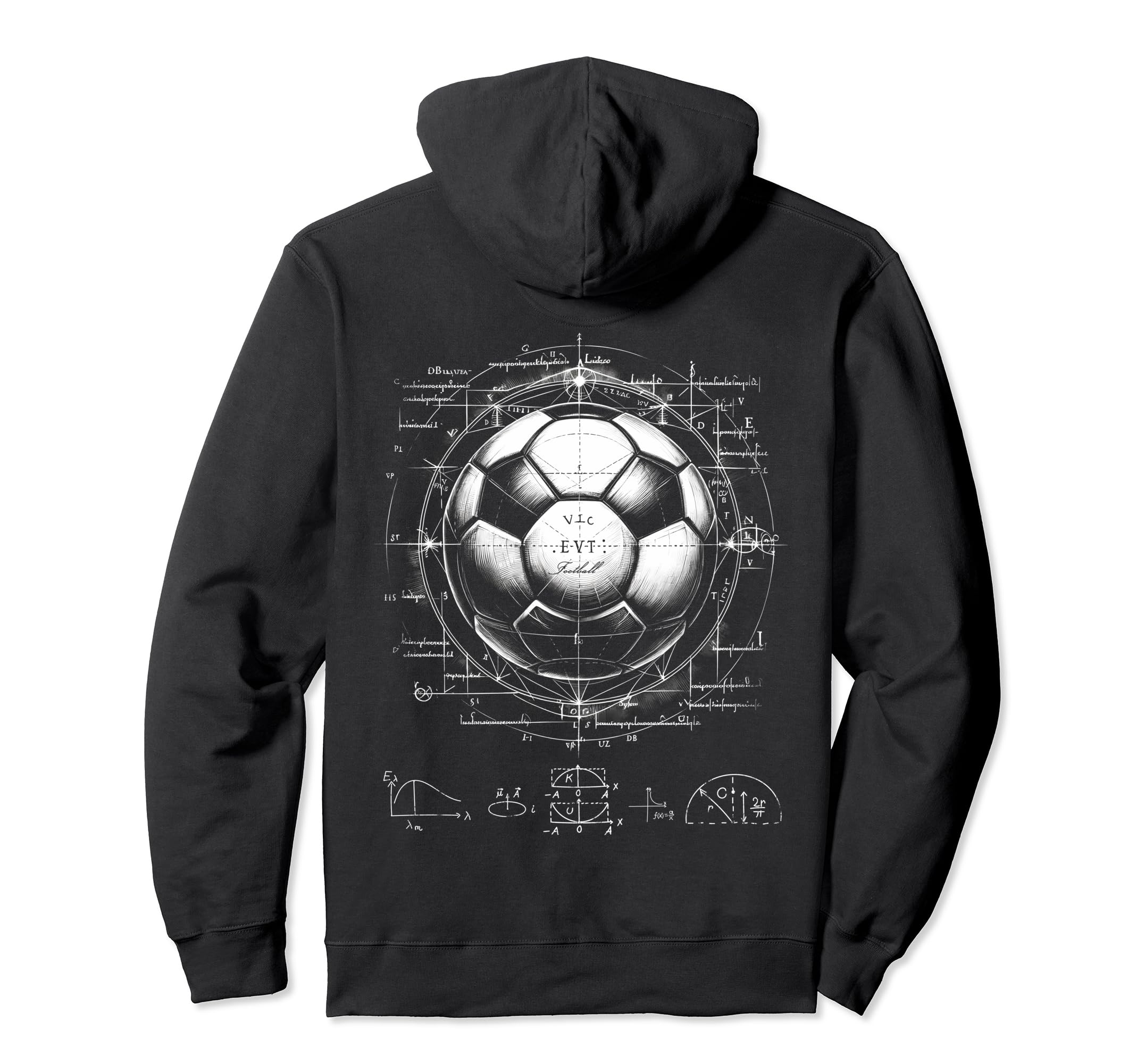 Soccer Patent Drawing Coach Football Hoodie - Novelty Apparel Men Women - T-Shirt, Sweatshirt, Hoodie