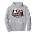 Soccer Mom 76 Custom Number Mothers Day Hoodie - Fun Novelty Design Unisex - T-Shirt, Sweatshirt, Hoodie