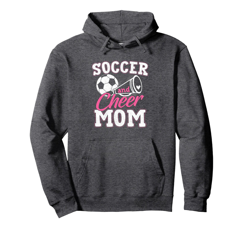 Funny Cheerleading Mom Soccer And Cheer Hoodie - Trendy Graphic Men Women - T-Shirt, Sweatshirt, Hoodie
