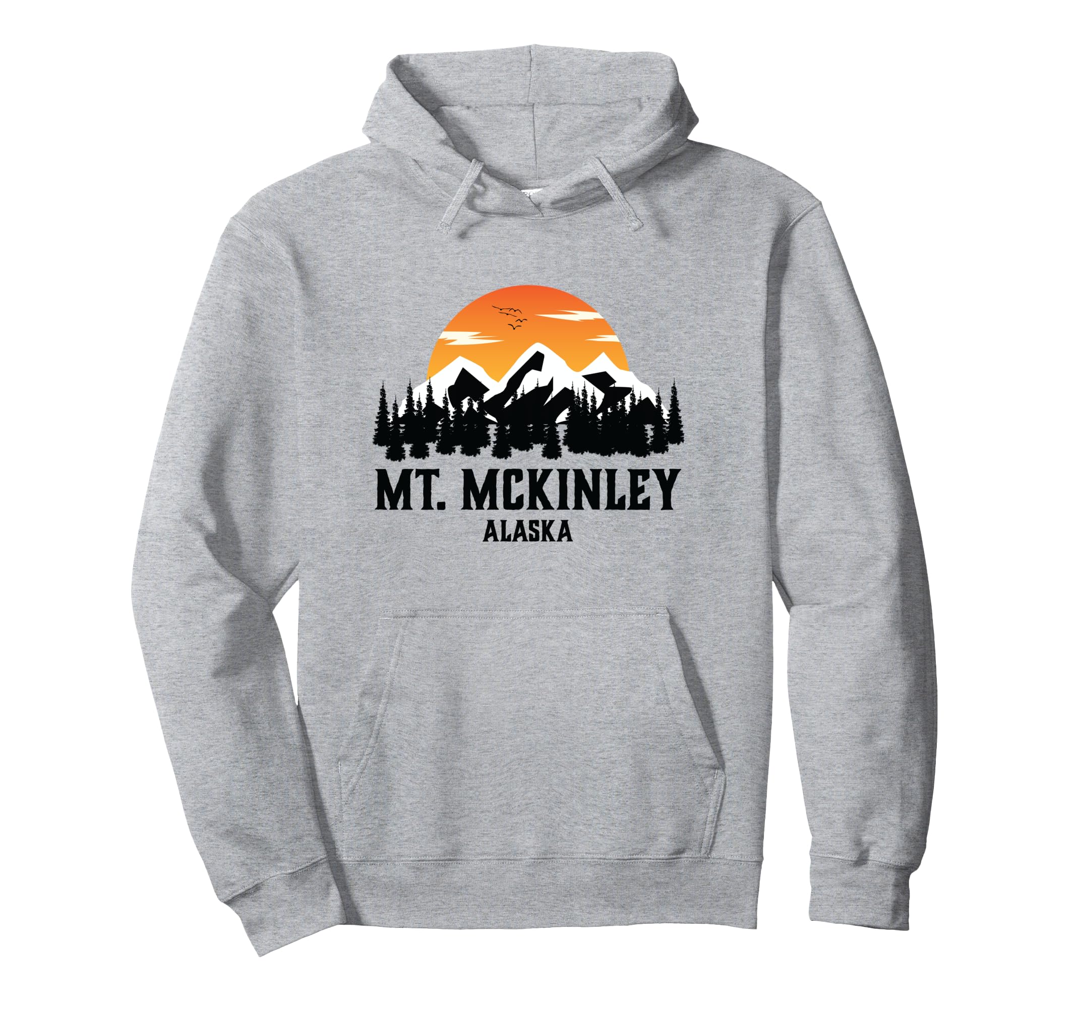 Mount Mckinley National Park Alaska Hoodie - Graphic Print for Adults - T-Shirt, Sweatshirt, Hoodie