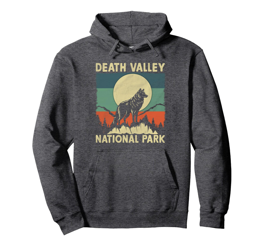 Wolf Death Valley National Park Hoodie - Minimalist Print for Adults - T-Shirt, Sweatshirt, Hoodie