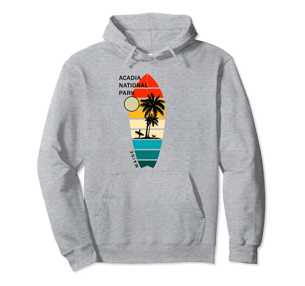 Acadia National Park Maine Surfboarders Hoodie - Graphic Print Unisex - T-Shirt, Sweatshirt, Hoodie