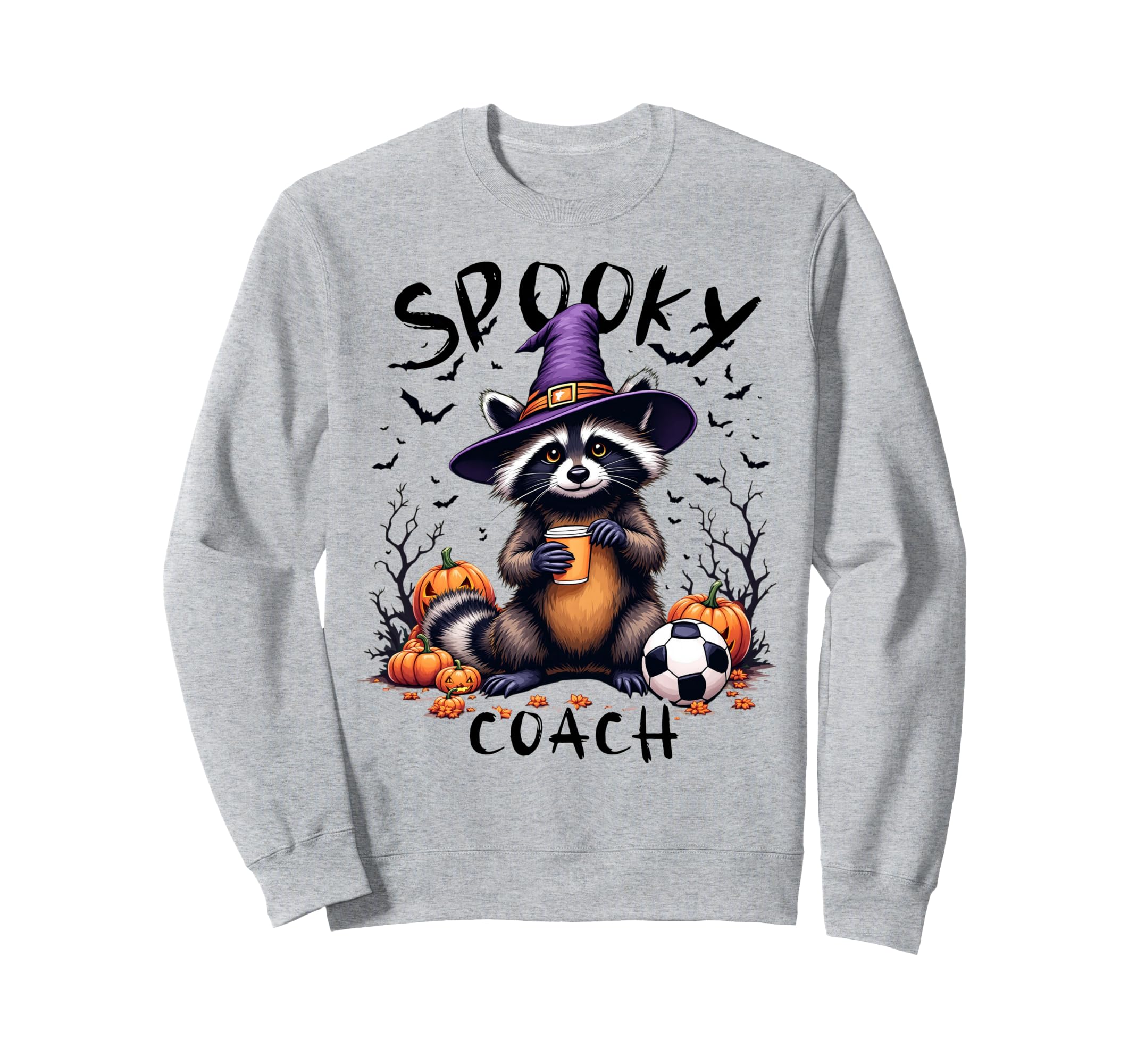 Halloween Soccer Coach Feral Soccer Sweatshirt - Graphic Print for Adults - T-Shirt, Sweatshirt, Hoodie