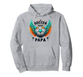 Soccer Papa Family Matching Dad Fathers Hoodie - Graphic Print for Adults - T-Shirt, Sweatshirt, Hoodie