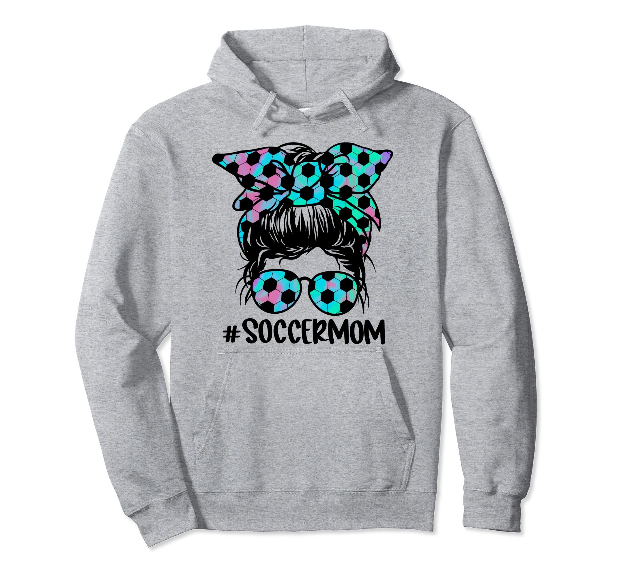 Tie Dye Soccer Mom Funny Rainbow Messy Hoodie - Novelty Apparel Men Women - T-Shirt, Sweatshirt, Hoodie