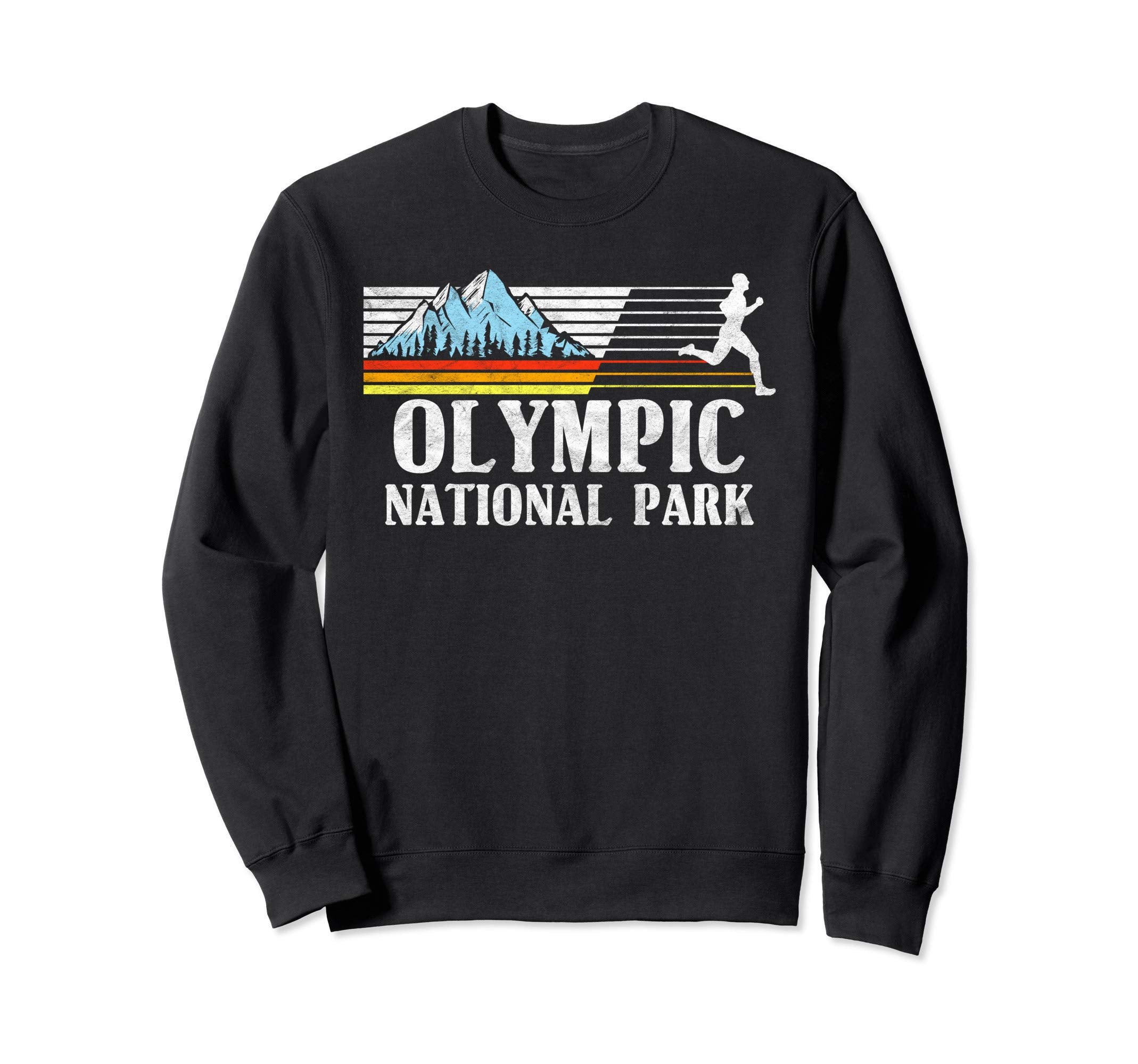 Olympic National Park Trail Running Sweatshirt - Trendy Graphic for Adults - T-Shirt, Sweatshirt, Hoodie