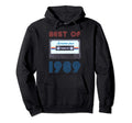 Best 1989 Cassette 80S Mixtape Hoodie - Minimalist Print Men Women - T-Shirt, Sweatshirt, Hoodie