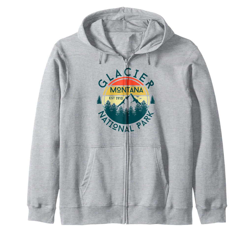 Glacier National Park Montana Sweatshirt - Casual Everyday Wear for Adults - T-Shirt, Sweatshirt, Hoodie