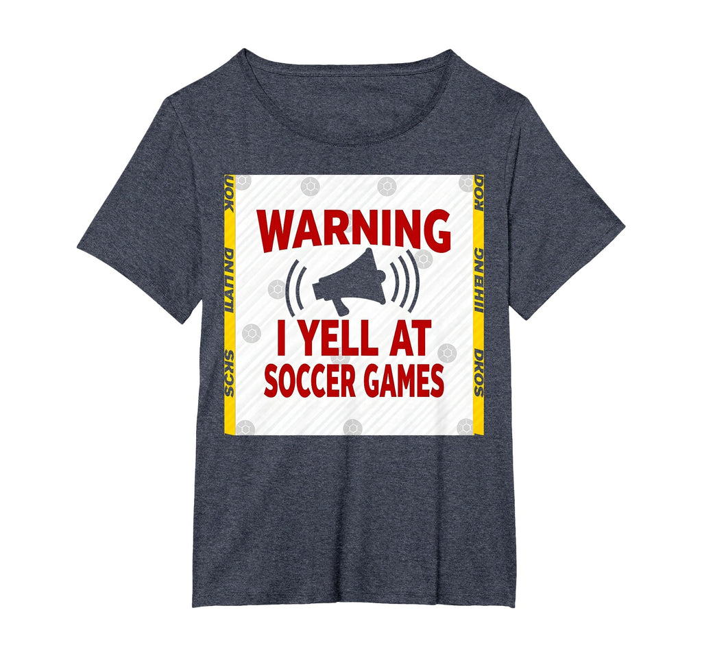 Warning I Yell Soccer Games T-Shirt - Minimalist Print Men Women - T-Shirt, Sweatshirt, Hoodie