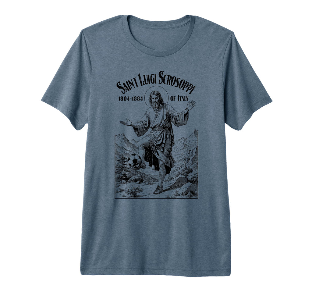 Soccer Player Patron Saint Luigi T-Shirt - Fun Novelty Design Men Women - T-Shirt, Sweatshirt, Hoodie