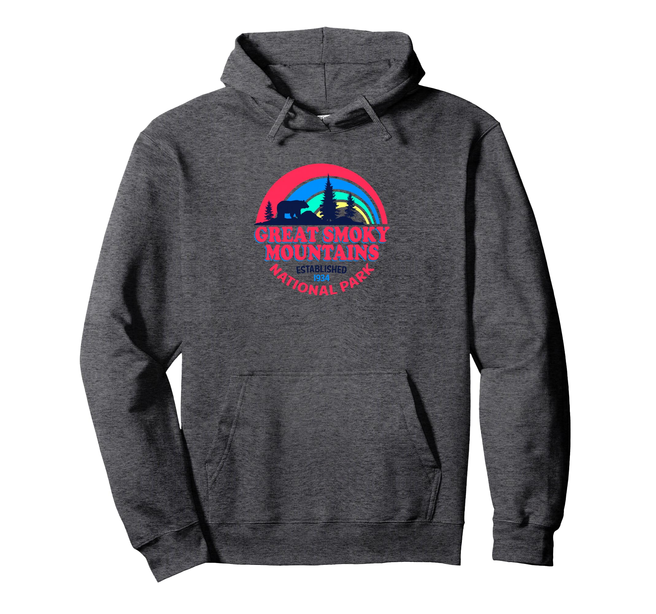 Great Smoky Mountains National Park Bear Hoodie - Trendy Graphic for Adults - T-Shirt, Sweatshirt, Hoodie