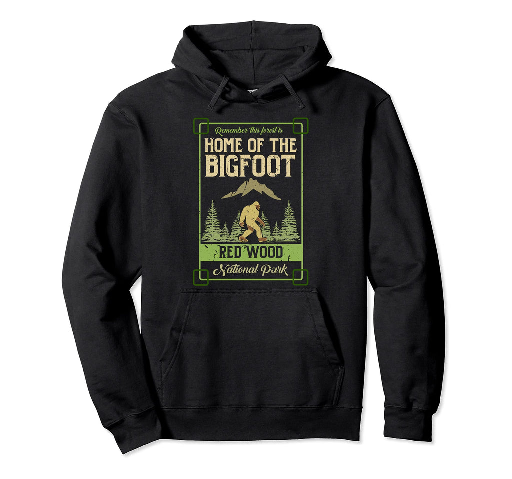 Home Bigfoot Red Wood National Park Hoodie - Custom Art Print Men Women - T-Shirt, Sweatshirt, Hoodie
