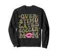Overstimulated Soccer Mom Leopard Sweatshirt - Graphic Print for Adults - T-Shirt, Sweatshirt, Hoodie