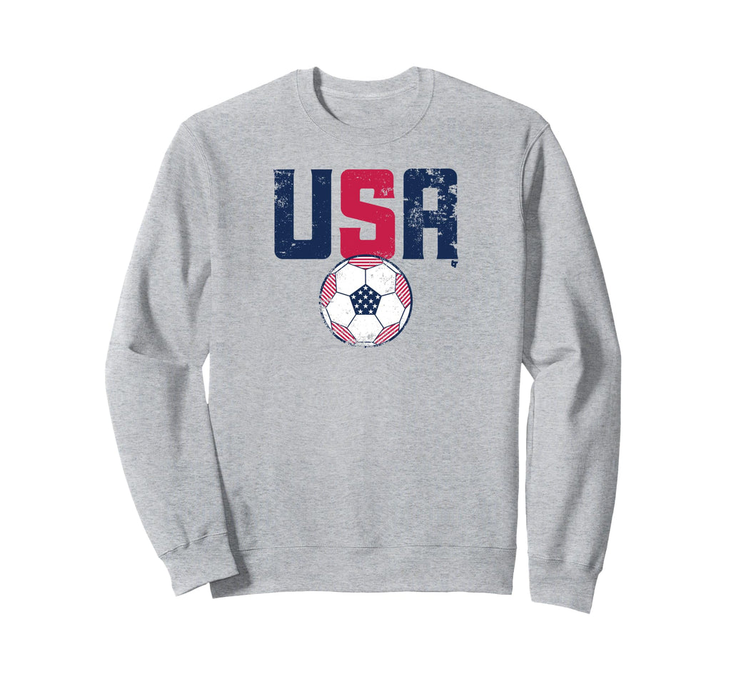 Usa Soccer Sweatshirt - Graphic Print Men Women - T-Shirt, Sweatshirt, Hoodie