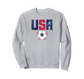 Usa Soccer Sweatshirt - Graphic Print Men Women - T-Shirt, Sweatshirt, Hoodie