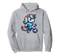 Footballer Unicorn Fans Soccer Team Hoodie - Minimalist Print Unisex - T-Shirt, Sweatshirt, Hoodie