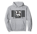 Just Who Loves Soccer Coquette Bow Hoodie - Custom Art Print Unisex - T-Shirt, Sweatshirt, Hoodie